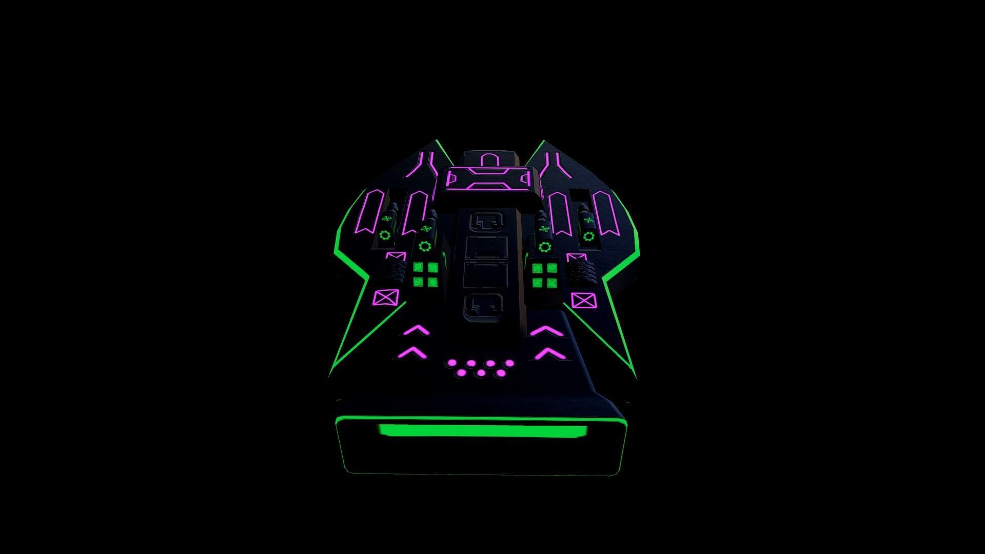 Space Force Green - PBR Low-poly 3D model_6