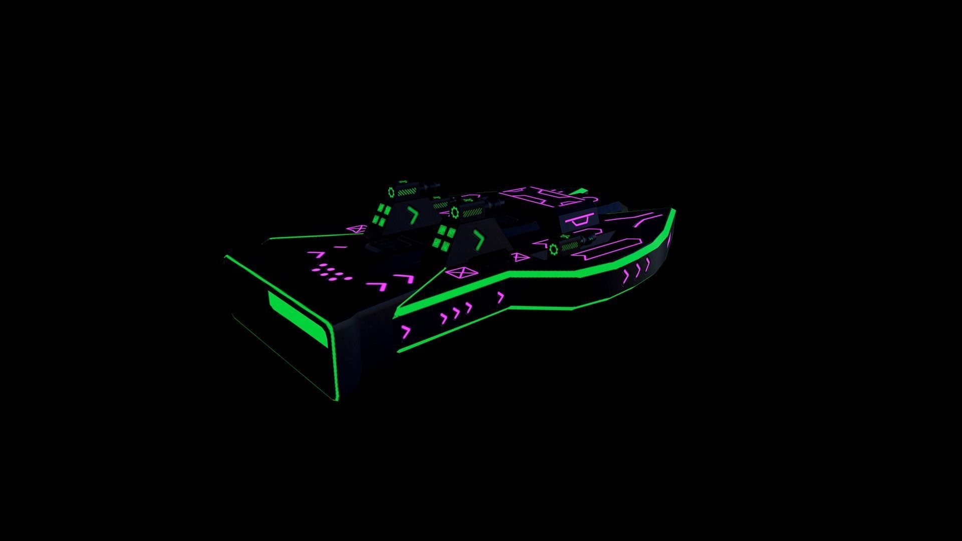 Space Force Green - PBR Low-poly 3D model_7