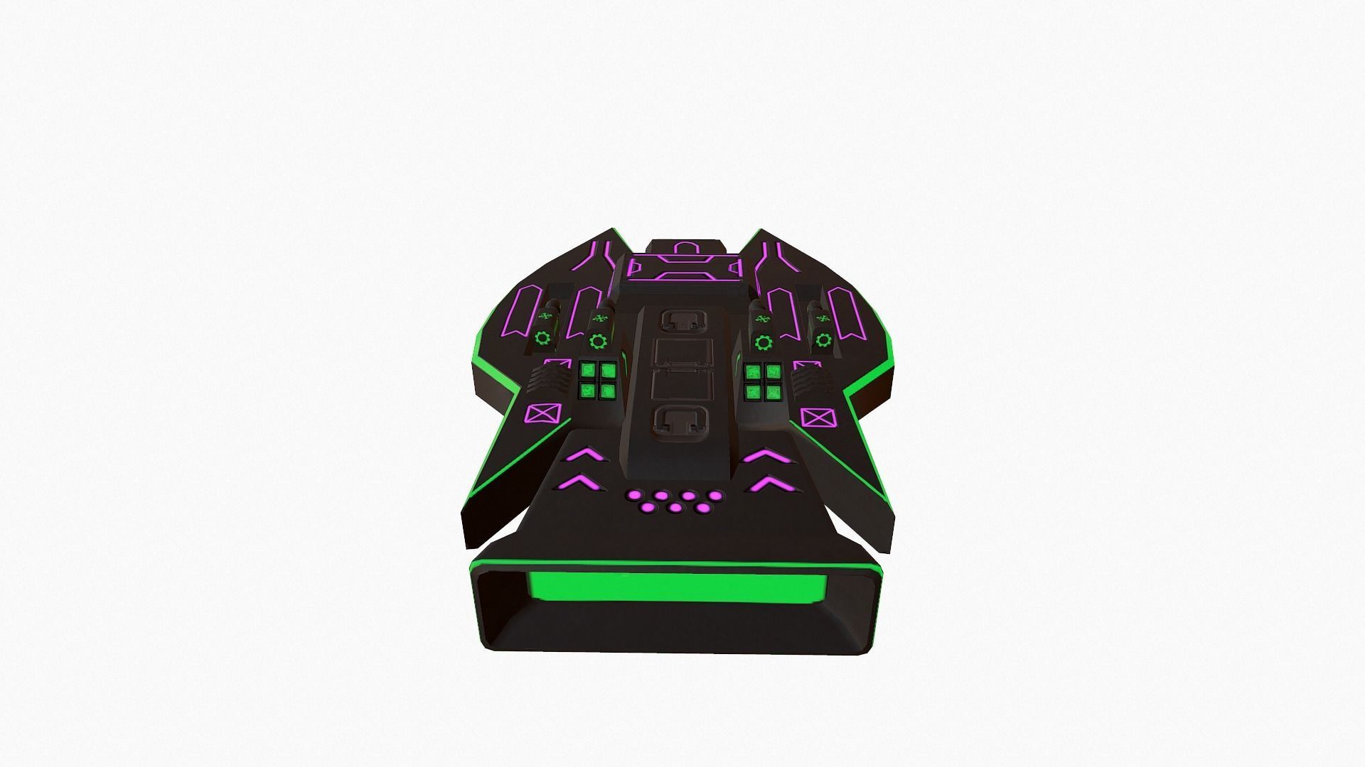 Space Force Green - PBR Low-poly 3D model_4