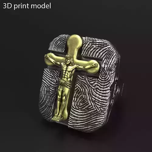  ring jewelry Jesus cross vol1