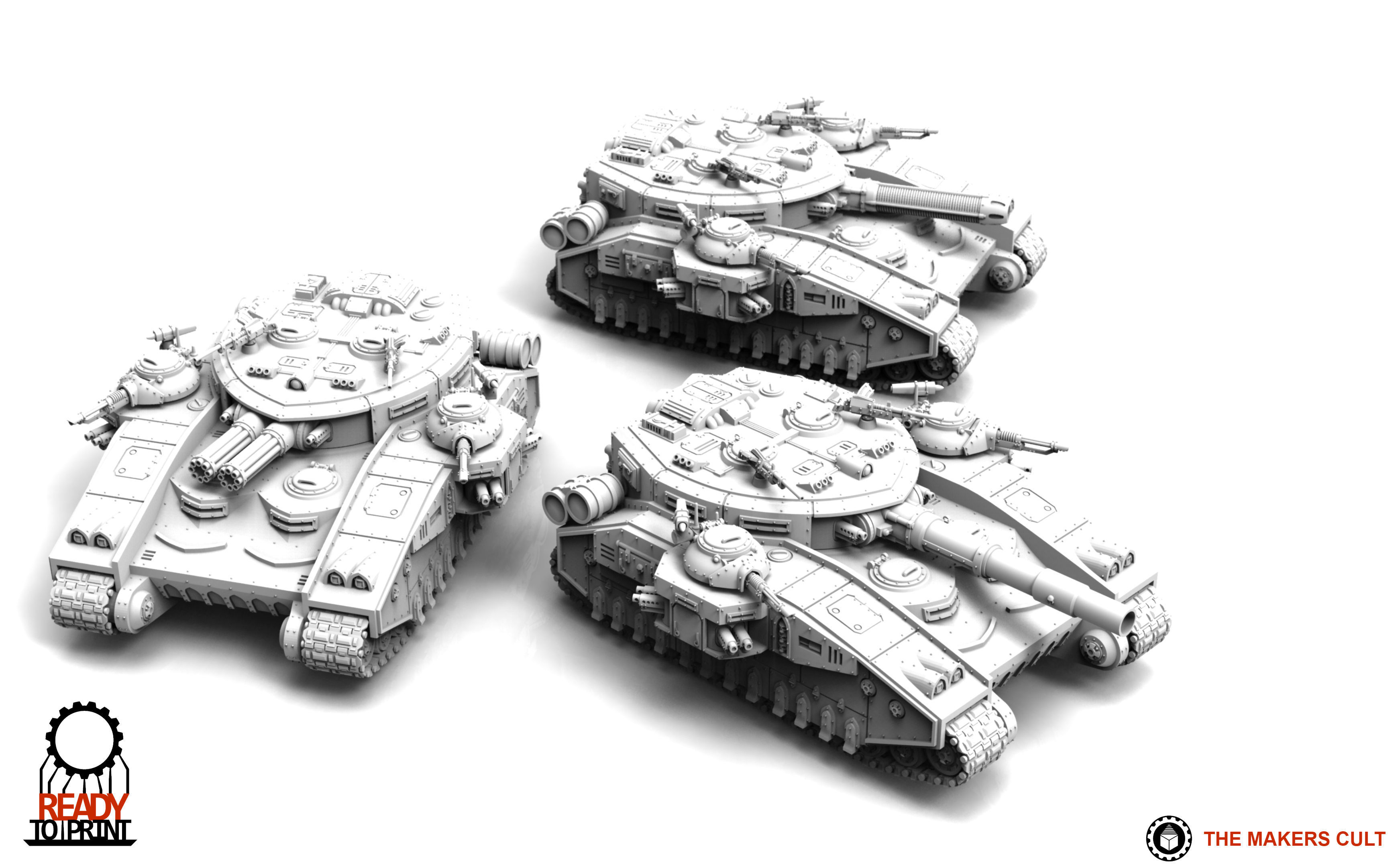 Feudal Guard - Super Battle Tank 3D print model_11
