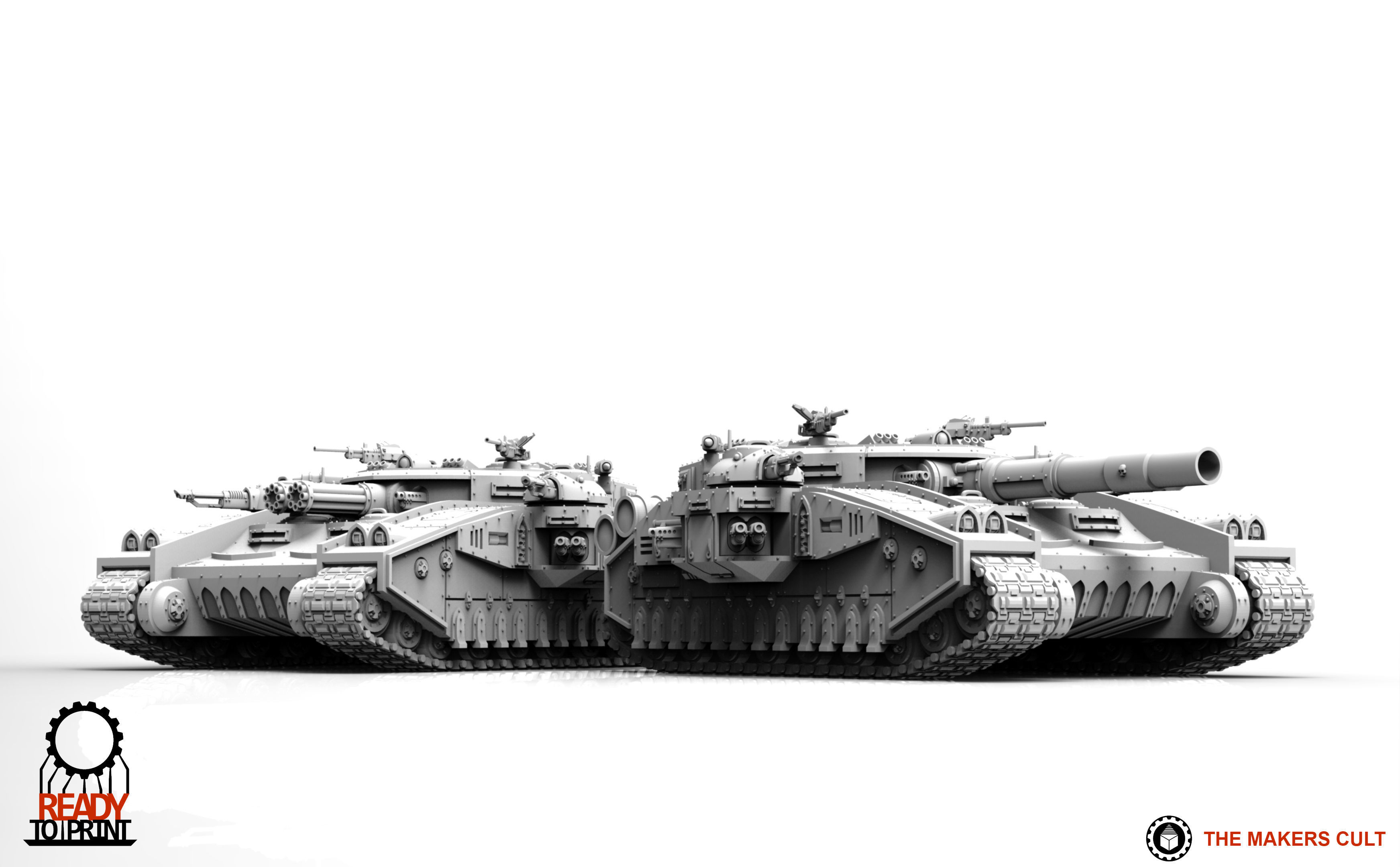 Feudal Guard - Super Battle Tank 3D print model_9