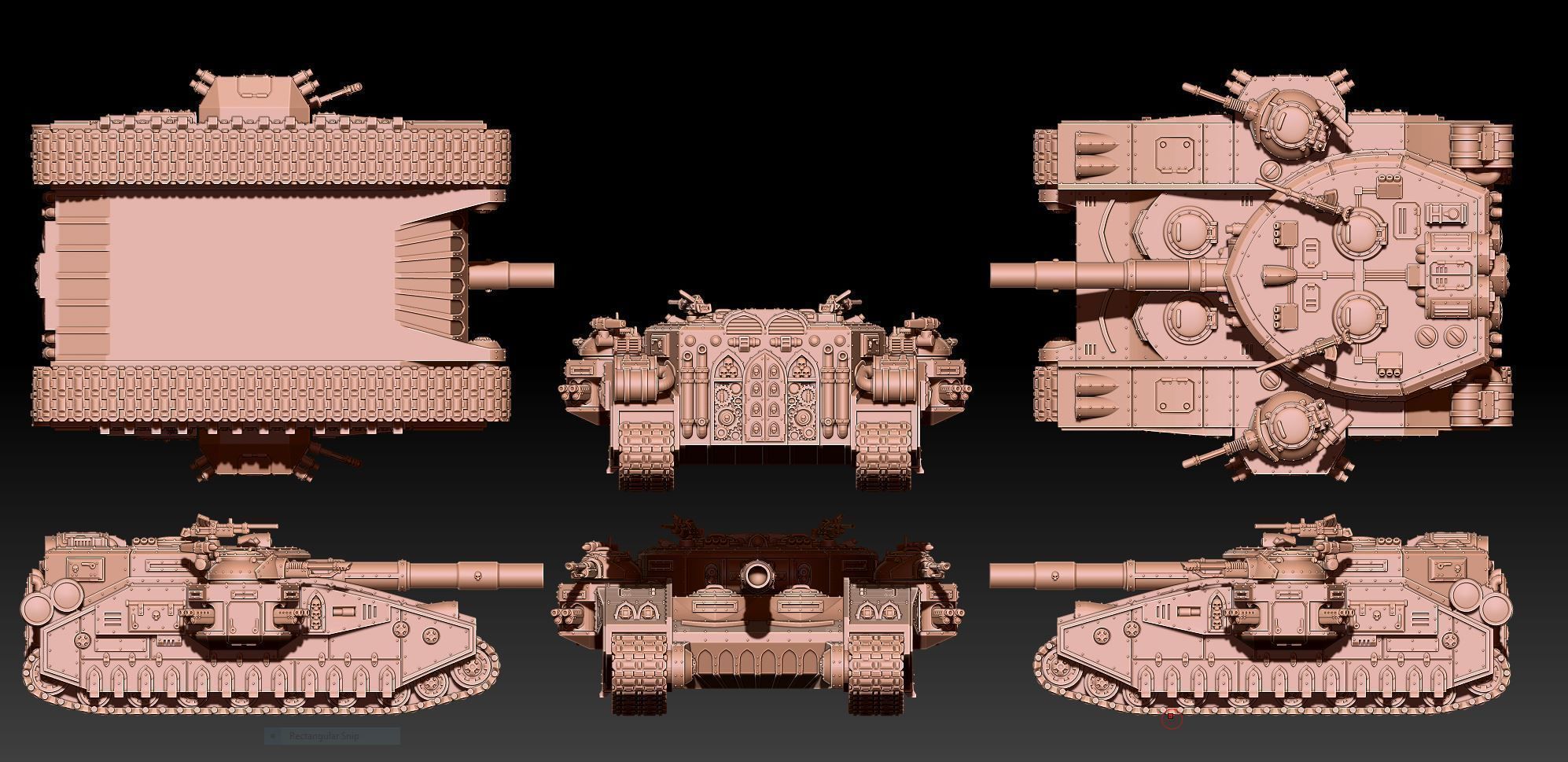 Feudal Guard - Super Battle Tank 3D print model_16