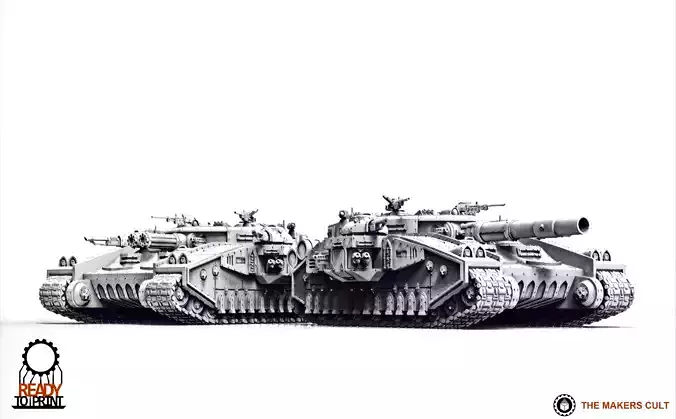 Feudal Guard Super Battle Tank Destroyer 3D print model