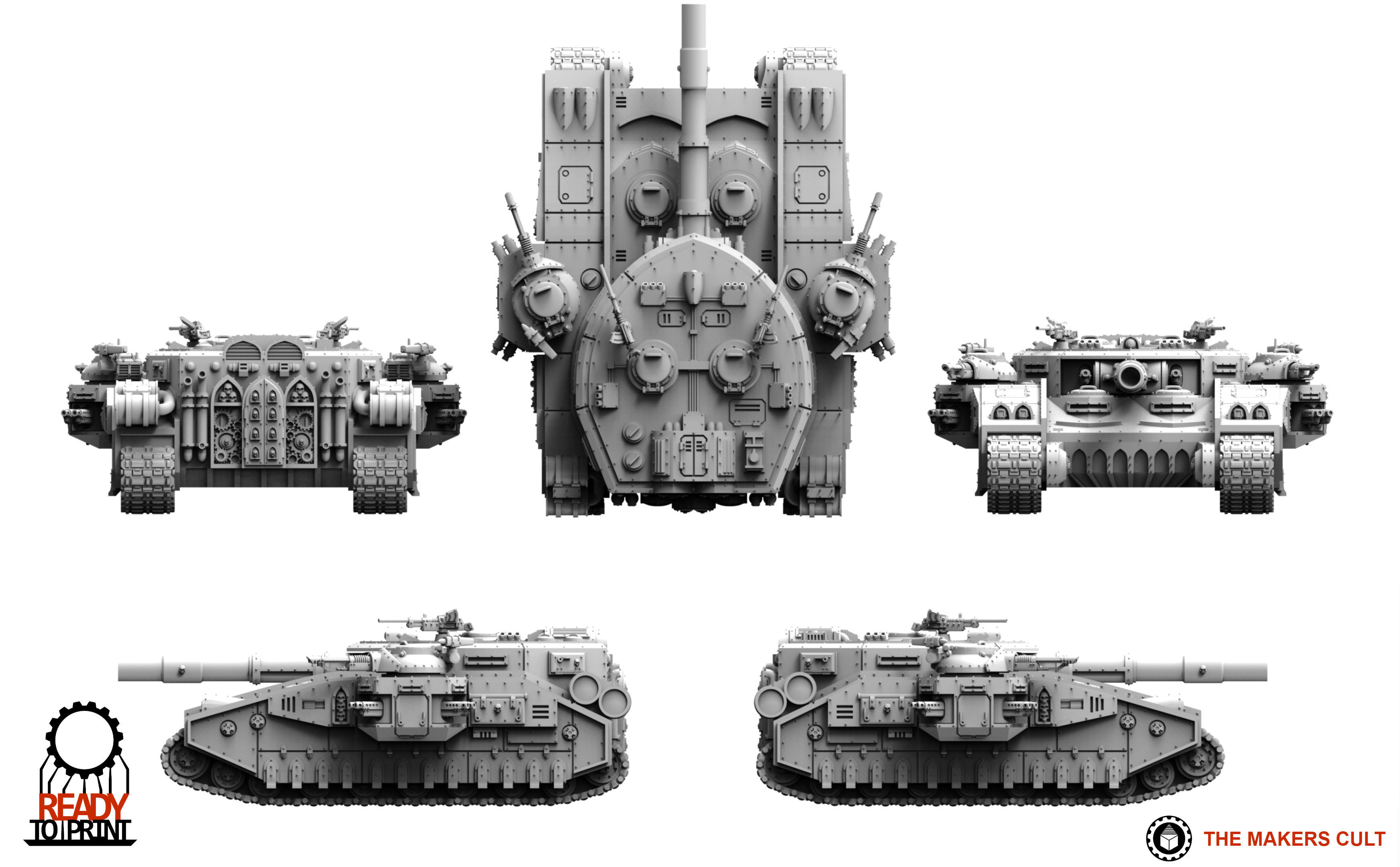 Feudal Guard - Super Battle Tank 3D print model_2