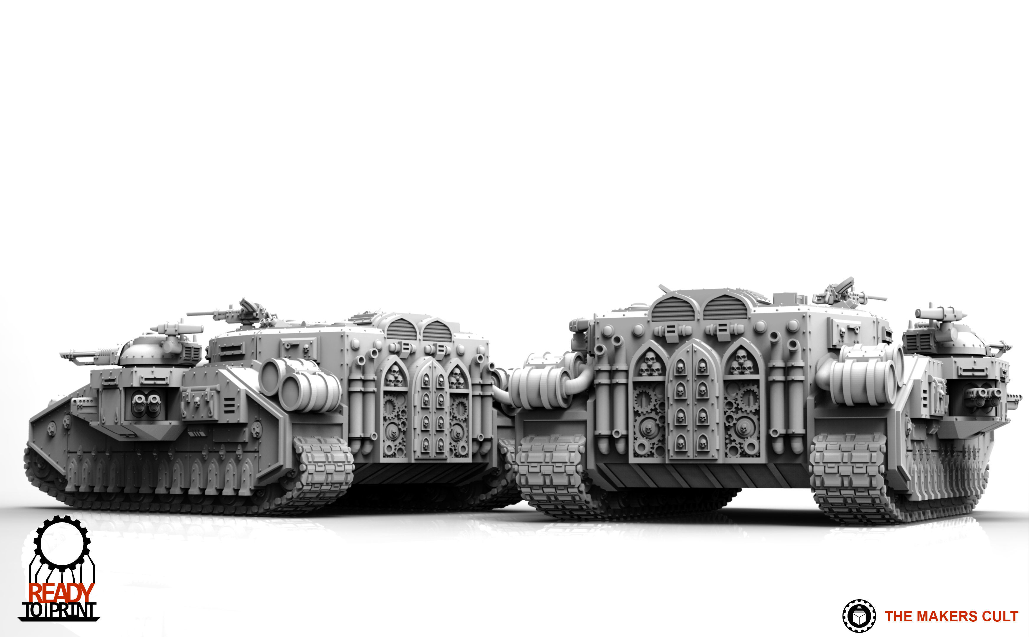 Feudal Guard - Super Battle Tank 3D print model_10