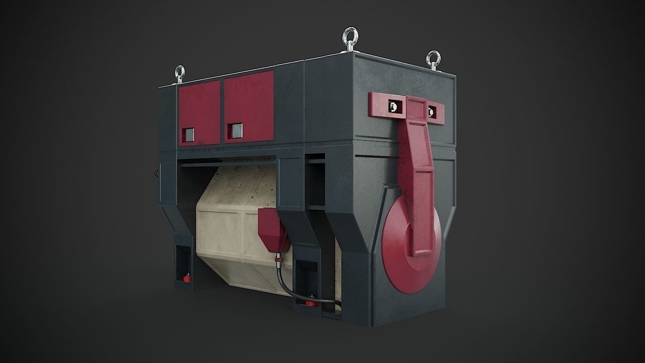 Machinery device 3D model_6