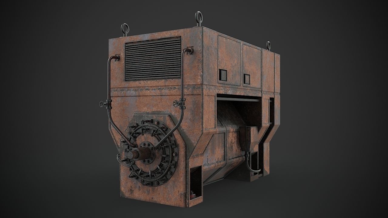Machinery device 3D model_9