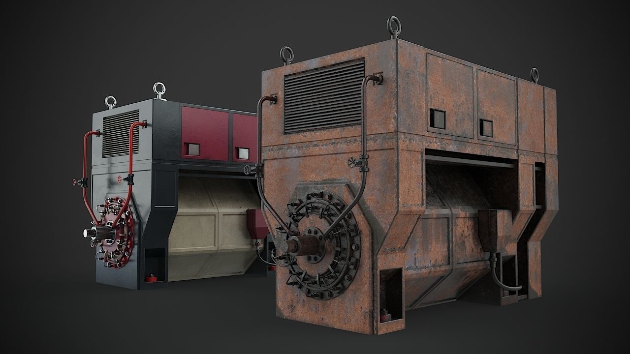 Machinery device 3D model_3