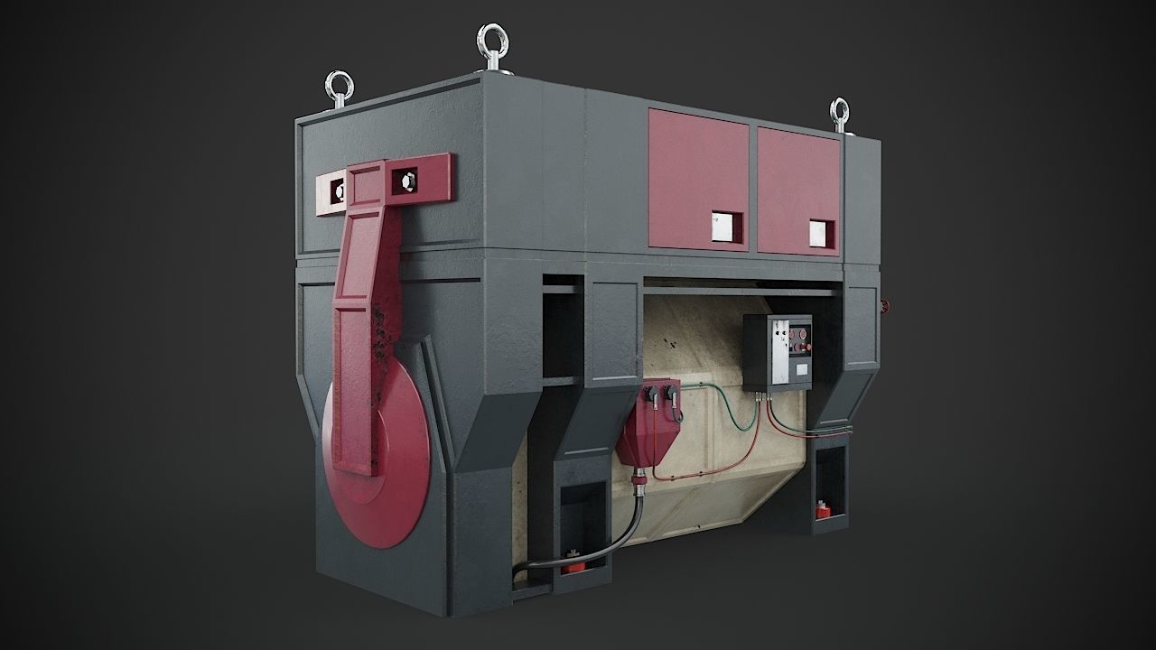 Machinery device 3D model_7