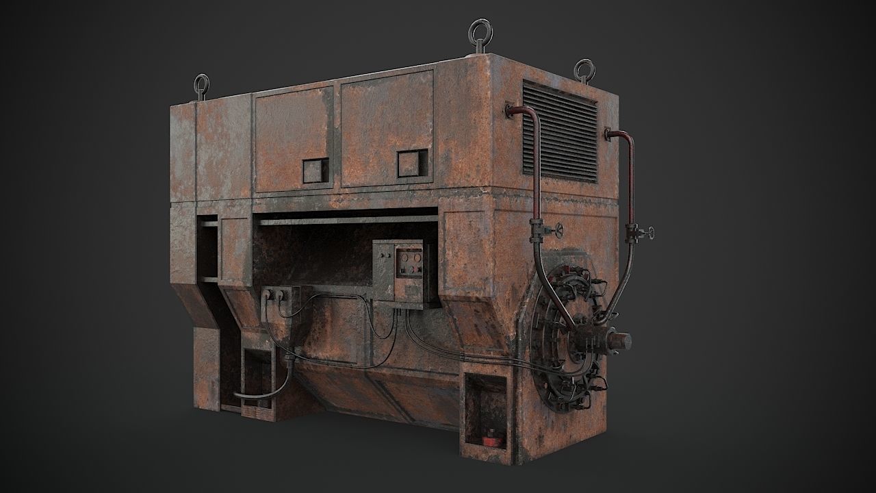 Machinery device 3D model_8