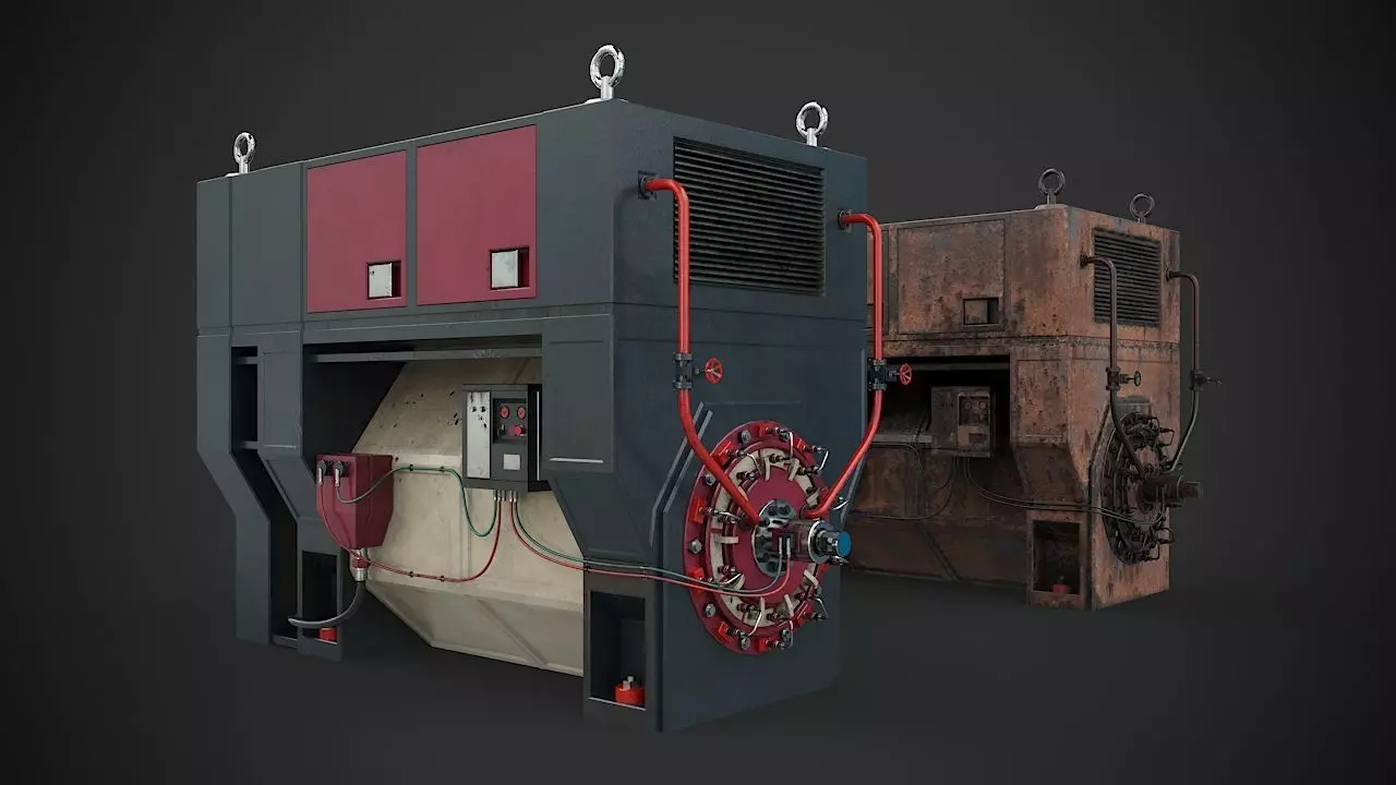 Machinery device 3D model_0