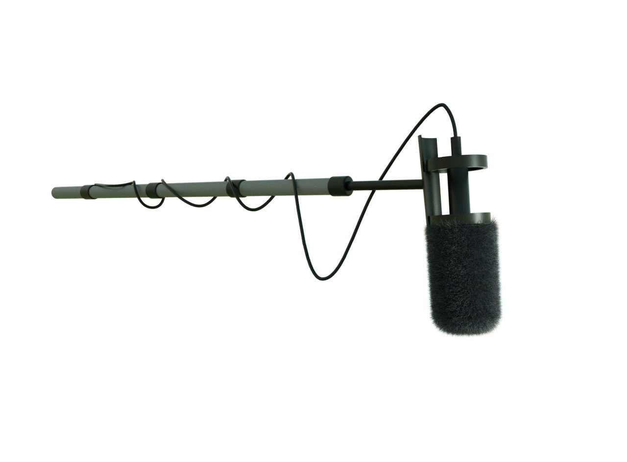 Mic Boom 3D model_1