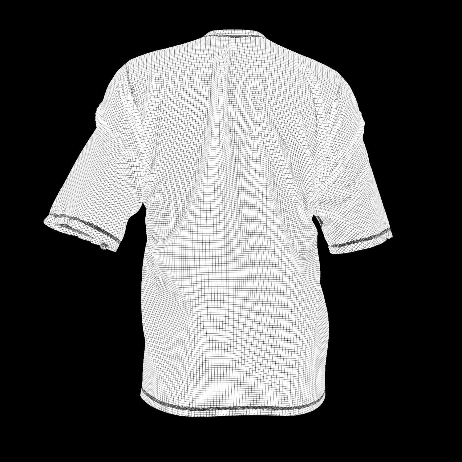 High Poly Shirt Model With Textures For Product Showcasing 3D model_4