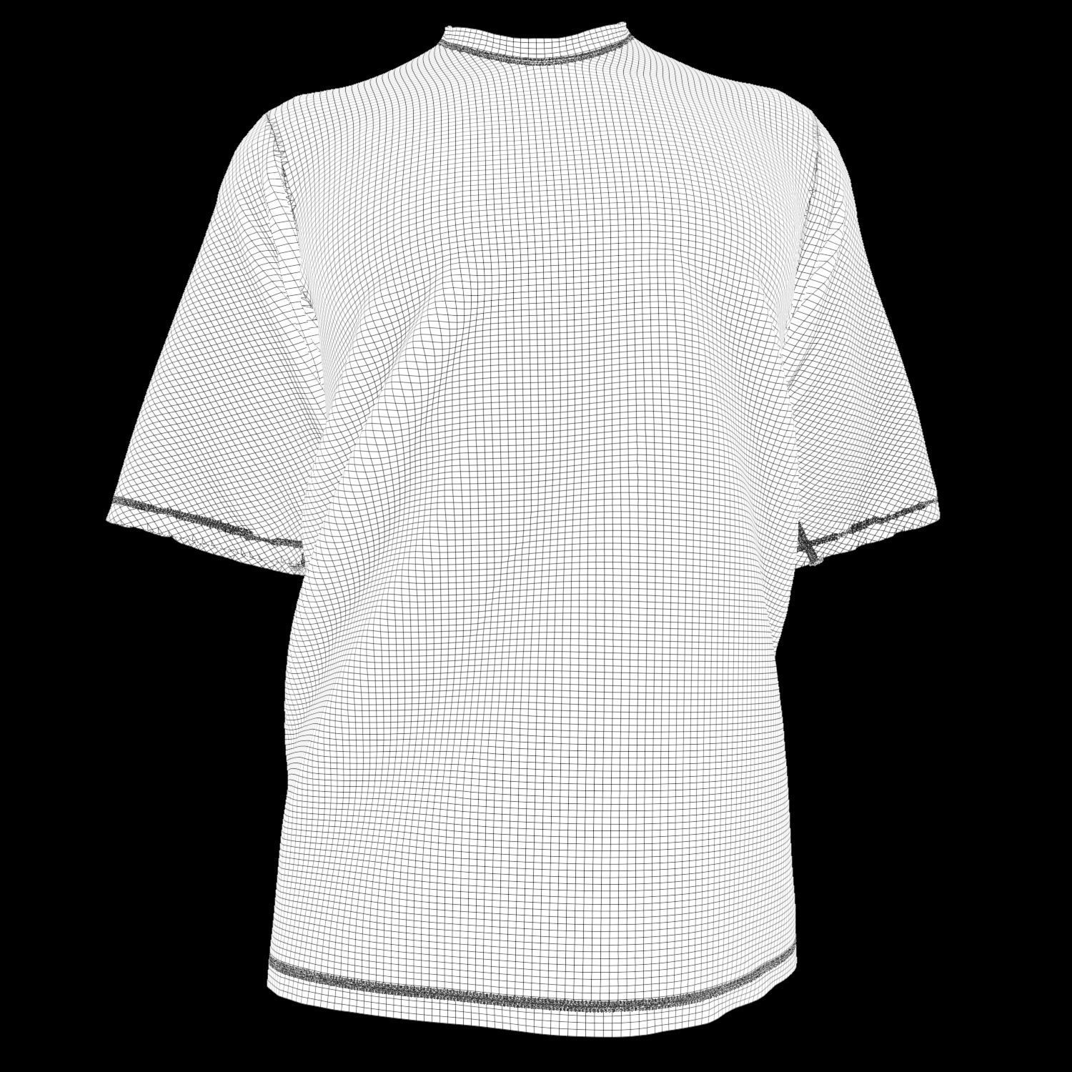 High Poly Shirt Model With Textures For Product Showcasing 3D model_2