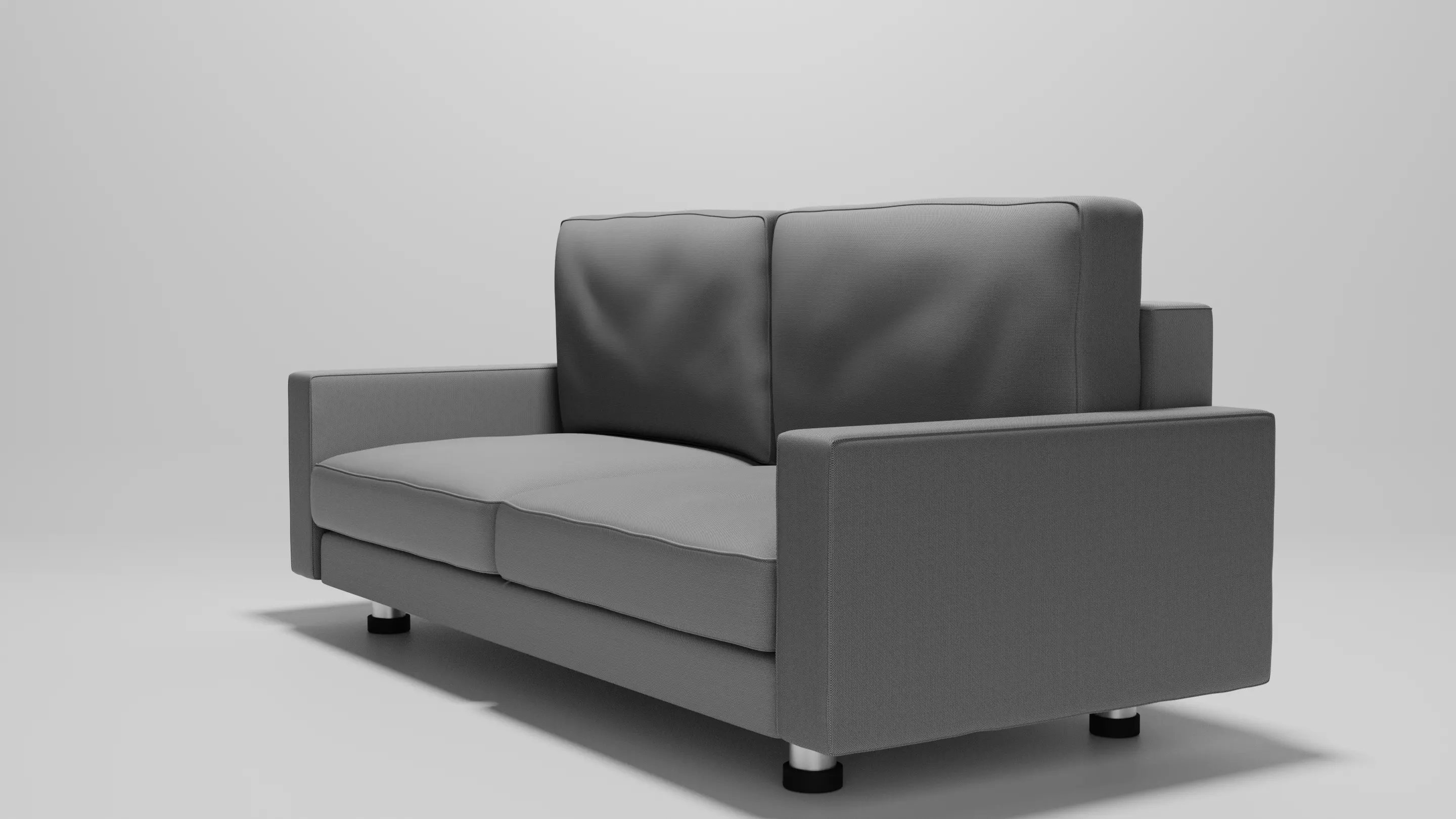 Grey Sofa  Free 3D model_0