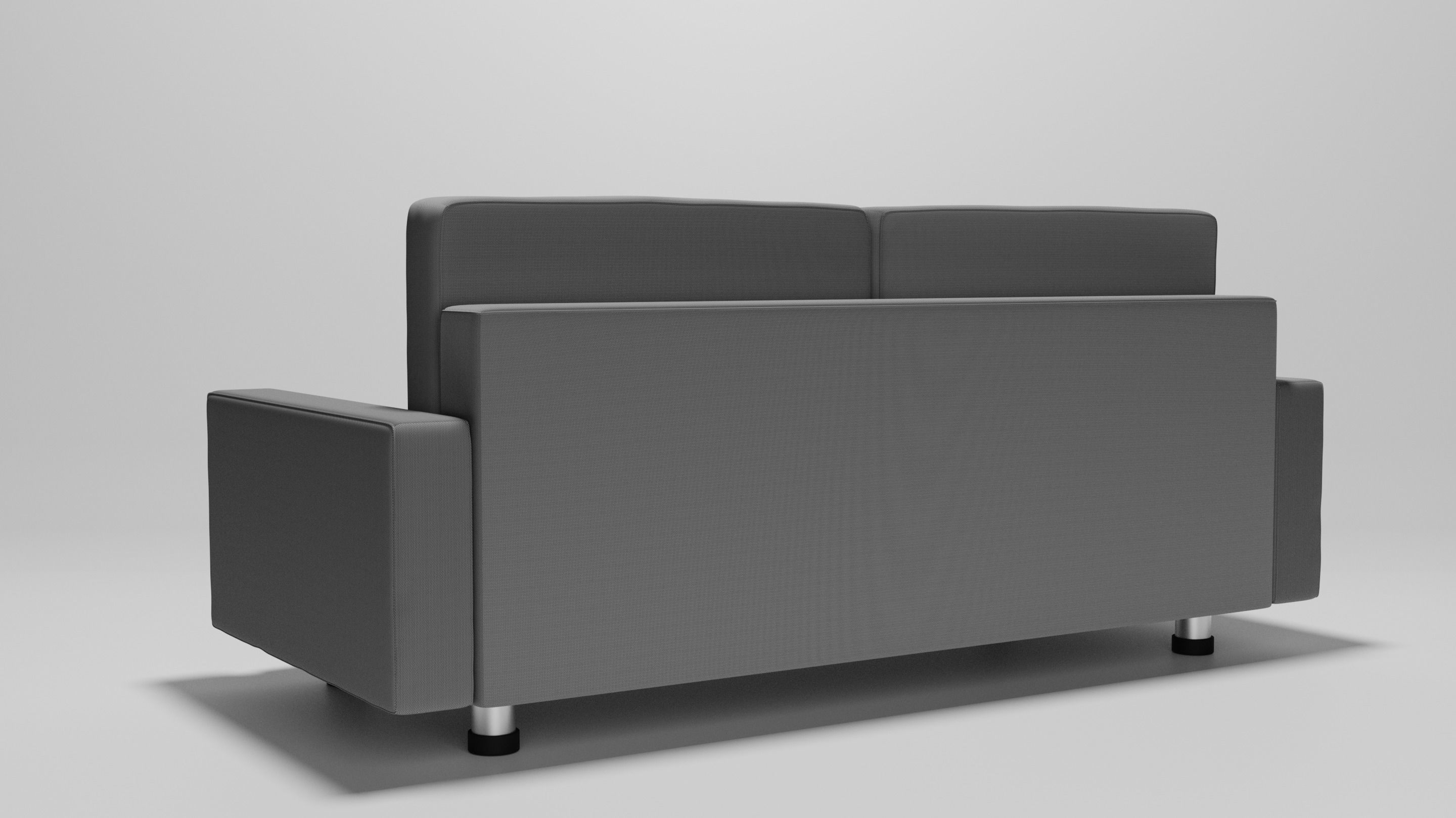 Grey Sofa  Free 3D model_2