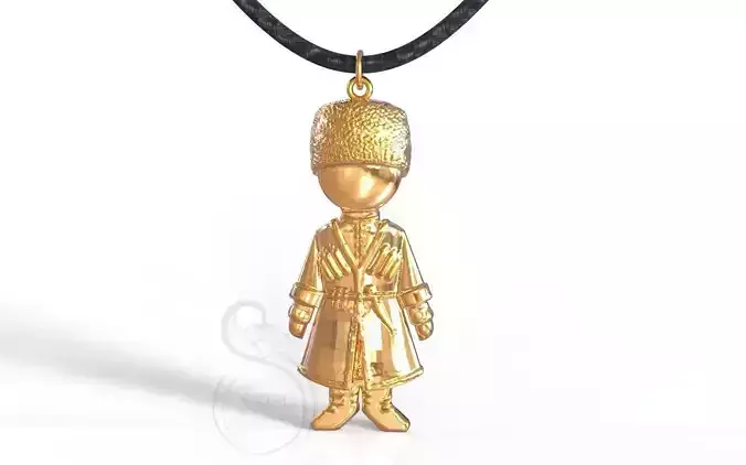 Caucasian boy 3D print model