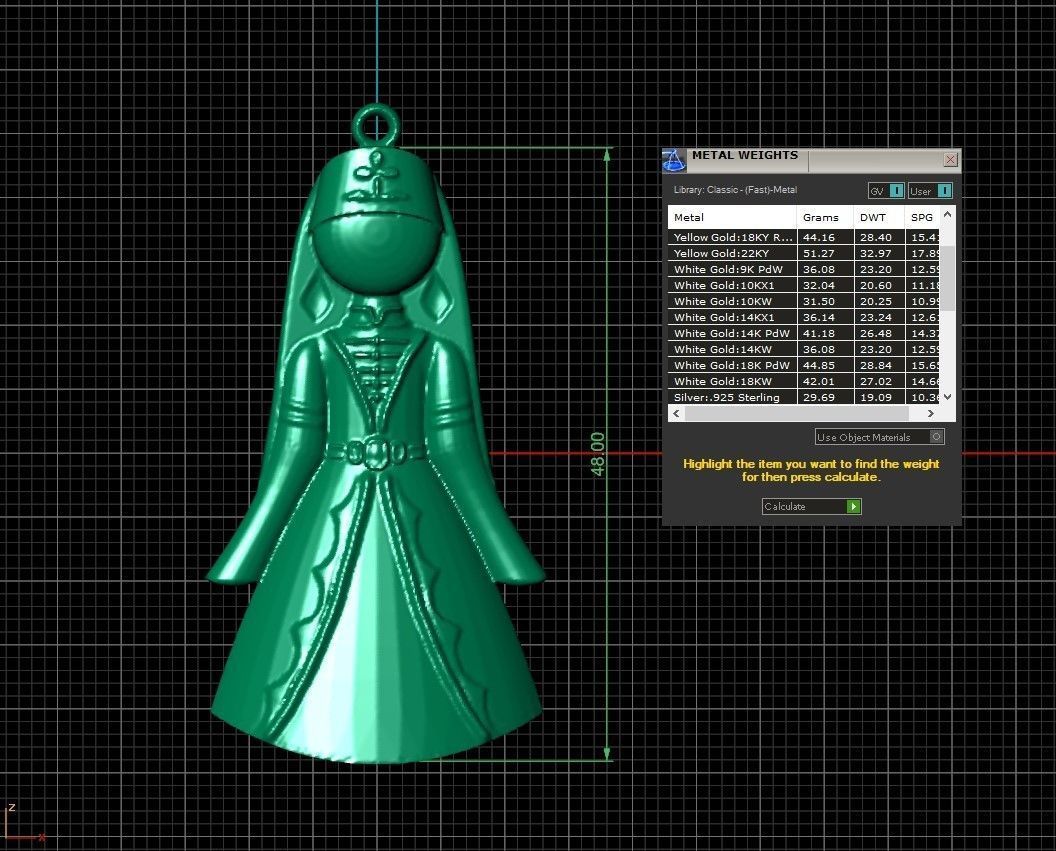 Cossack girl 3D print model_1