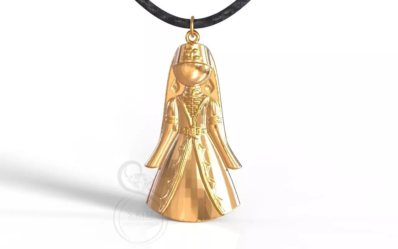 Cossack girl 3D print model_0