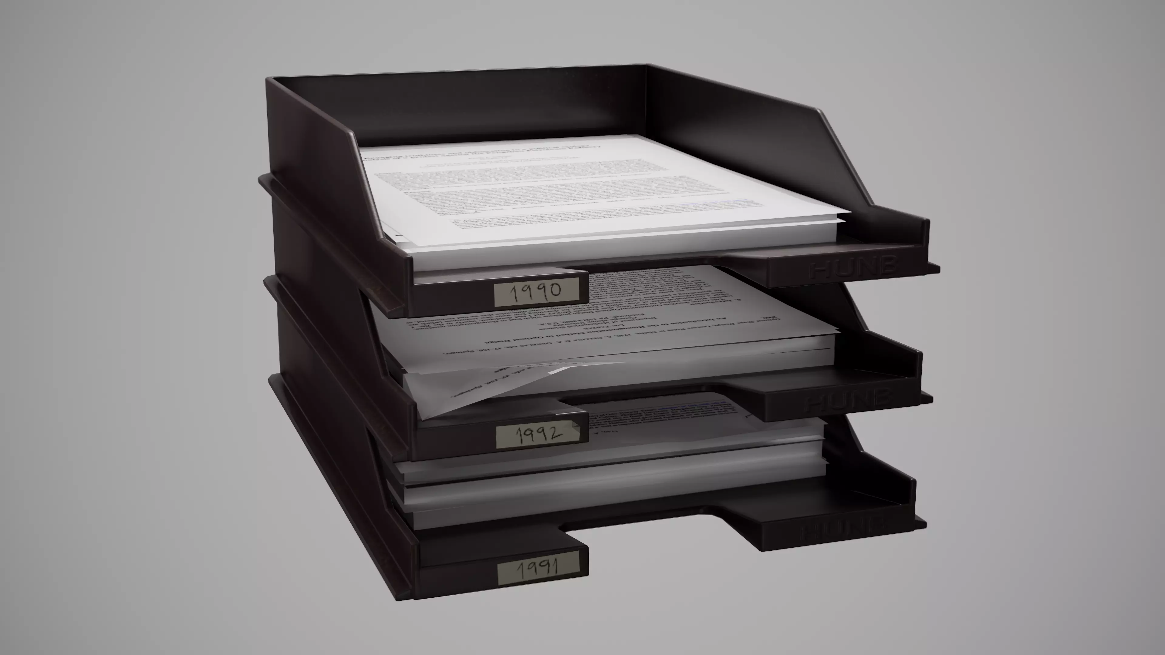 Office Files Storage Low-poly 3D model