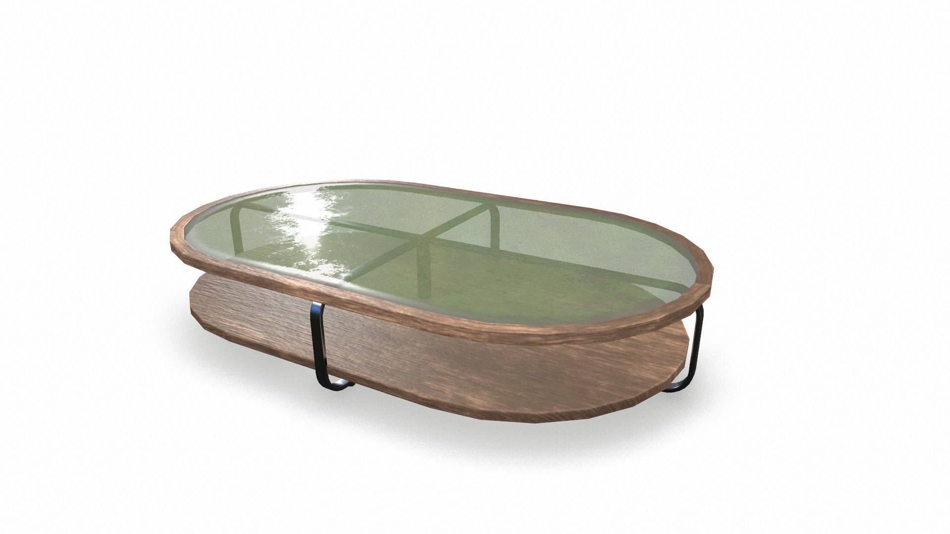 Leather Lounge chair Sofa Set 3D Model Low-poly 3D model_10