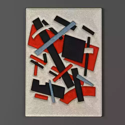 Sewing designer art - Suprematisme I concept
