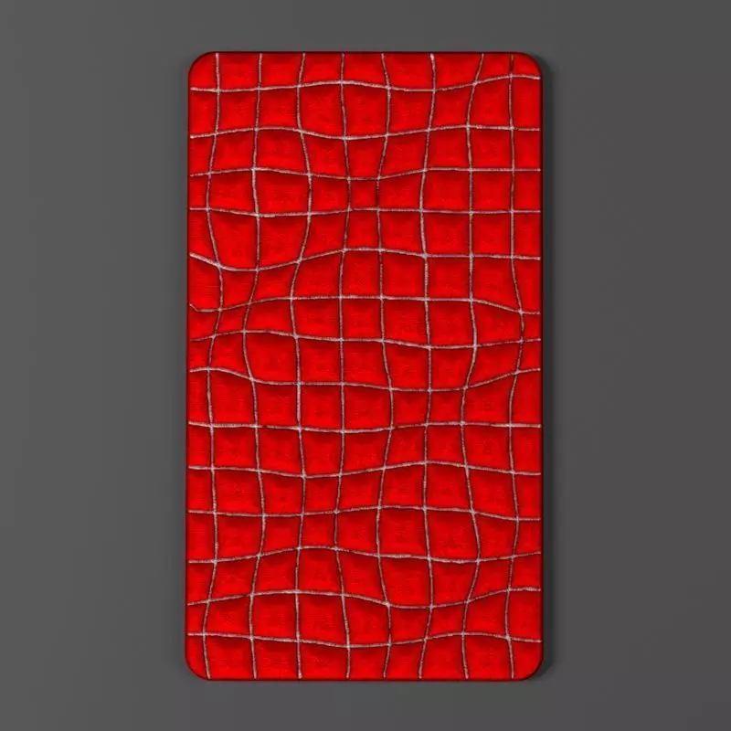 Sewing designer art - Red Lines but concept Free 3D model