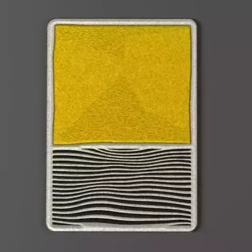 Sewing designer art - Water in the Desert concept