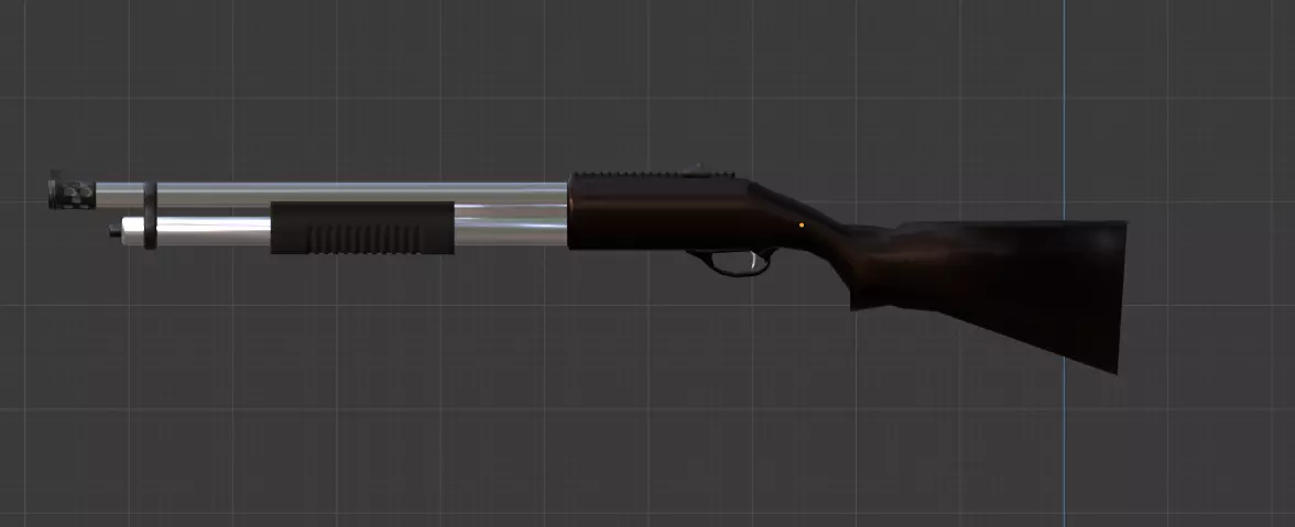 ShotGun Free low-poly 3D model