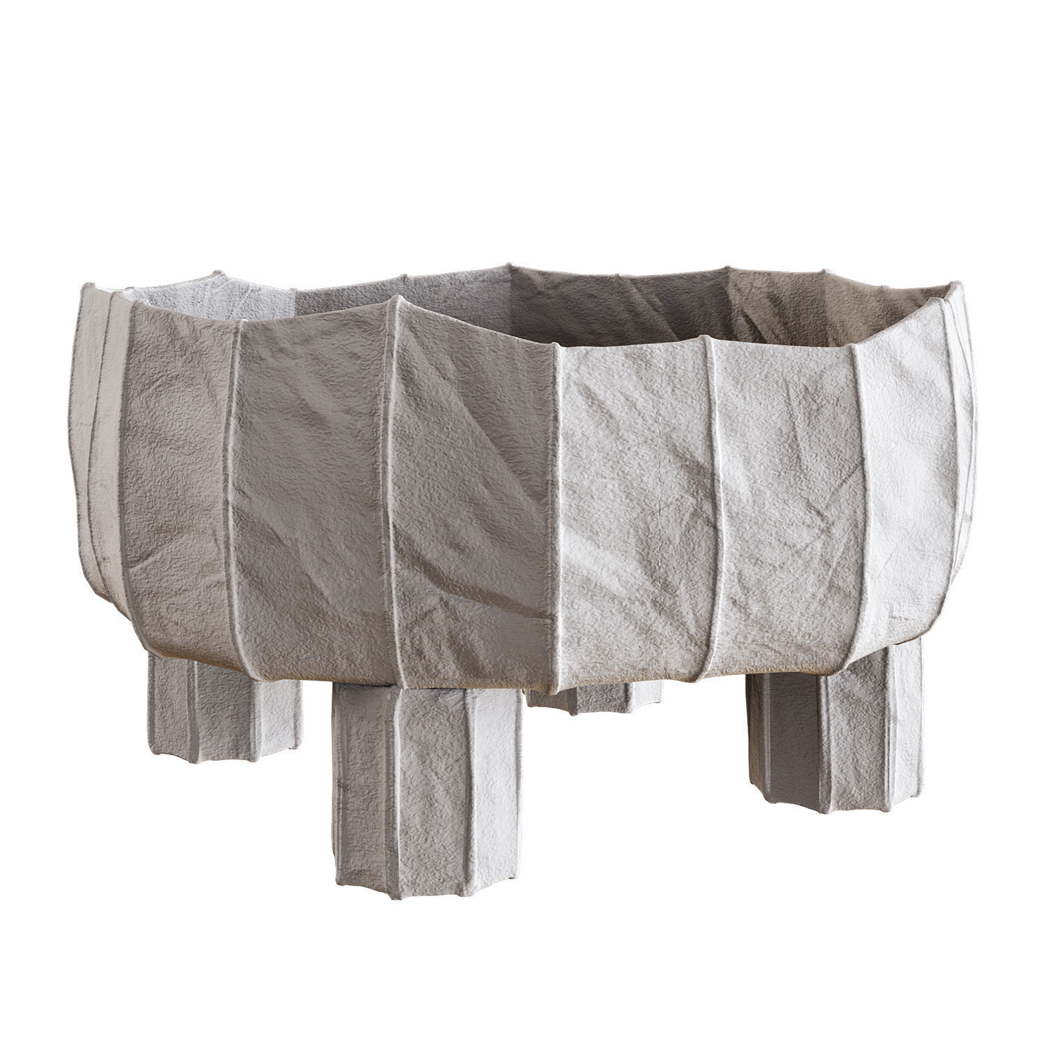 Paola Paronetto Vase Paper Clay 3D model_1