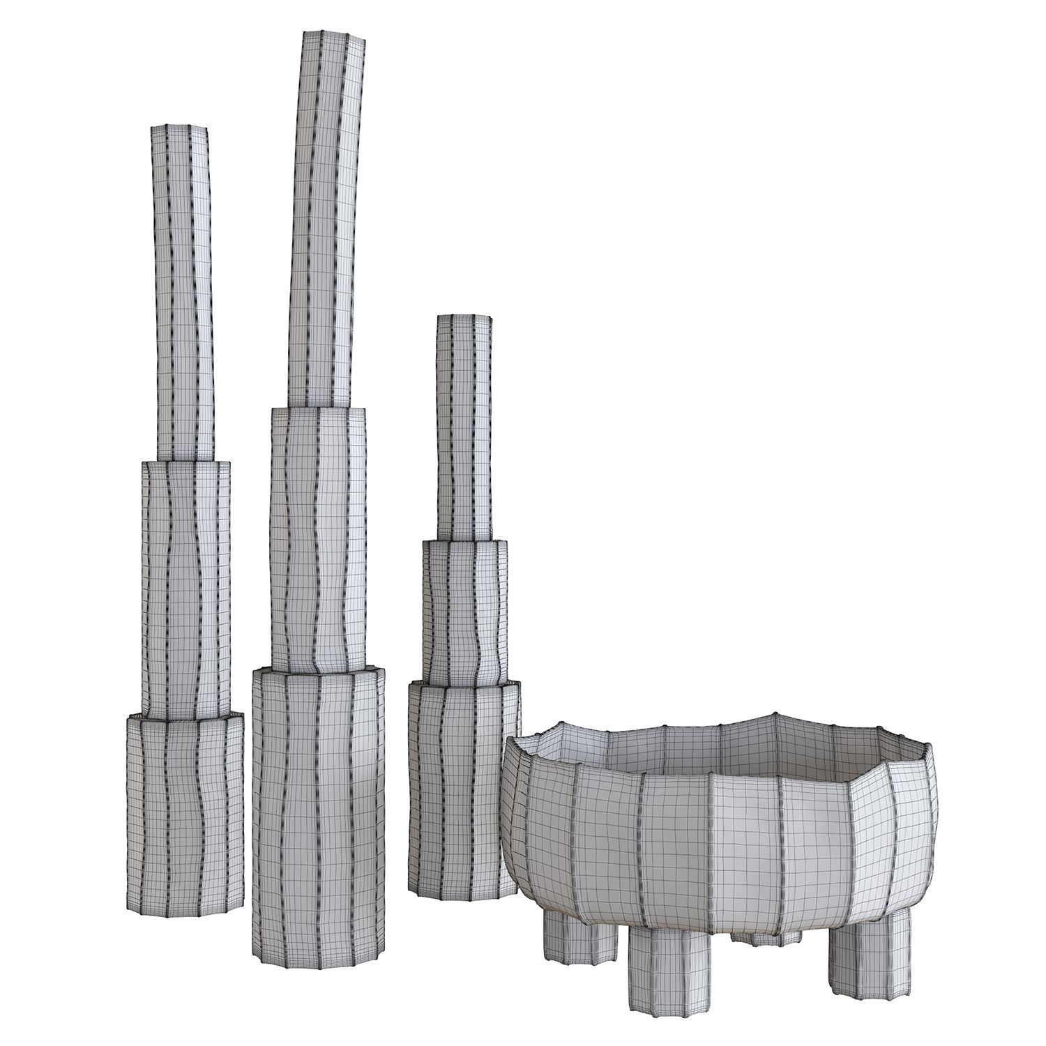 Paola Paronetto Vase Paper Clay 3D model_4