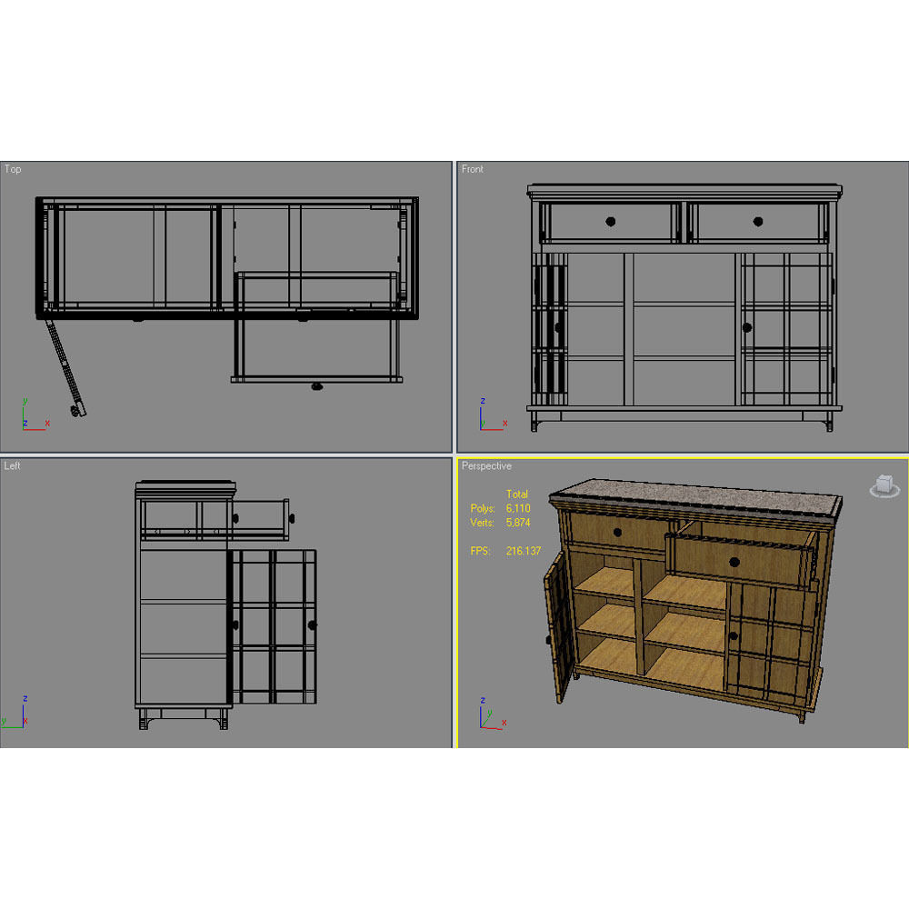 Buffet 01 3D model_7