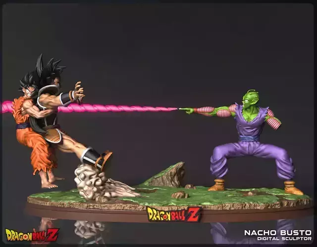 Goku and Piccolo Vs Raditz - Dragon Ball Z