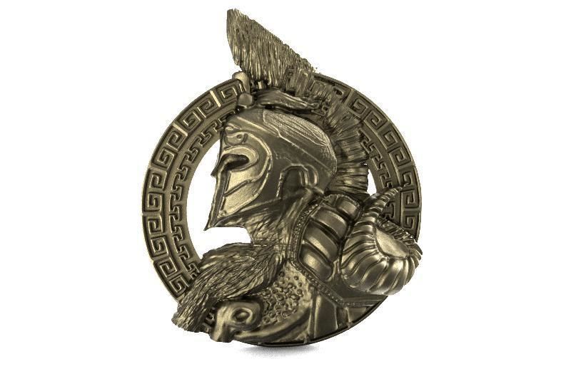 Spartan pendant 6 3D print model_6