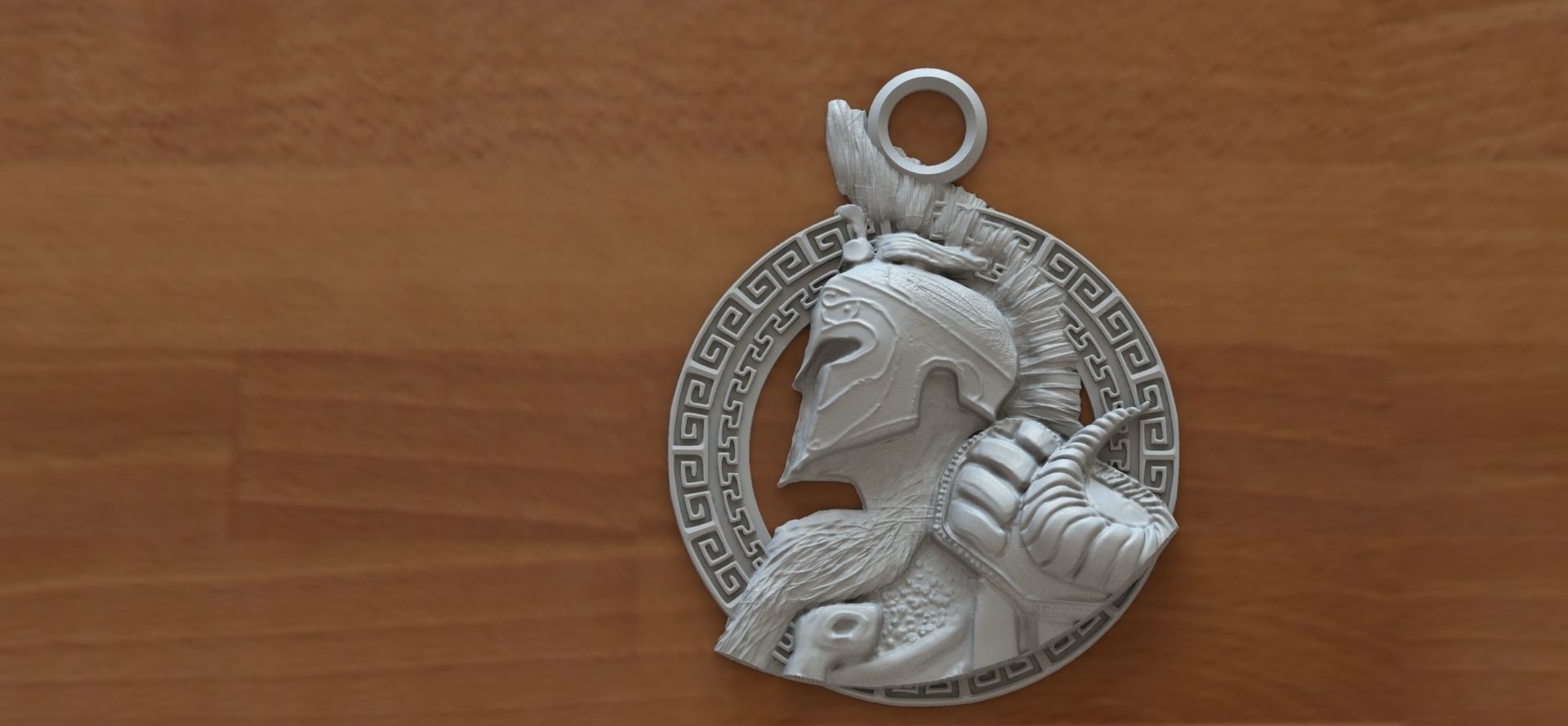 Spartan pendant 6 3D print model_4
