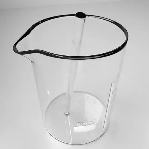 800 ml Glass Beaker with Rod