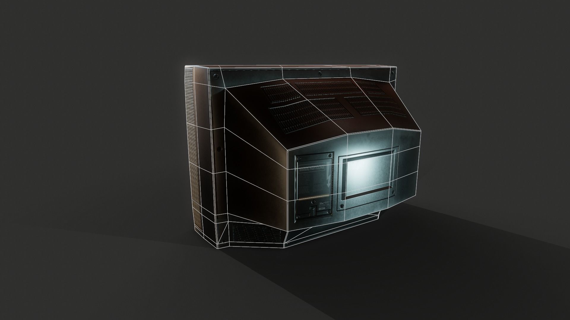 90s Retro Television game Ready Model Low-poly 3D model_10