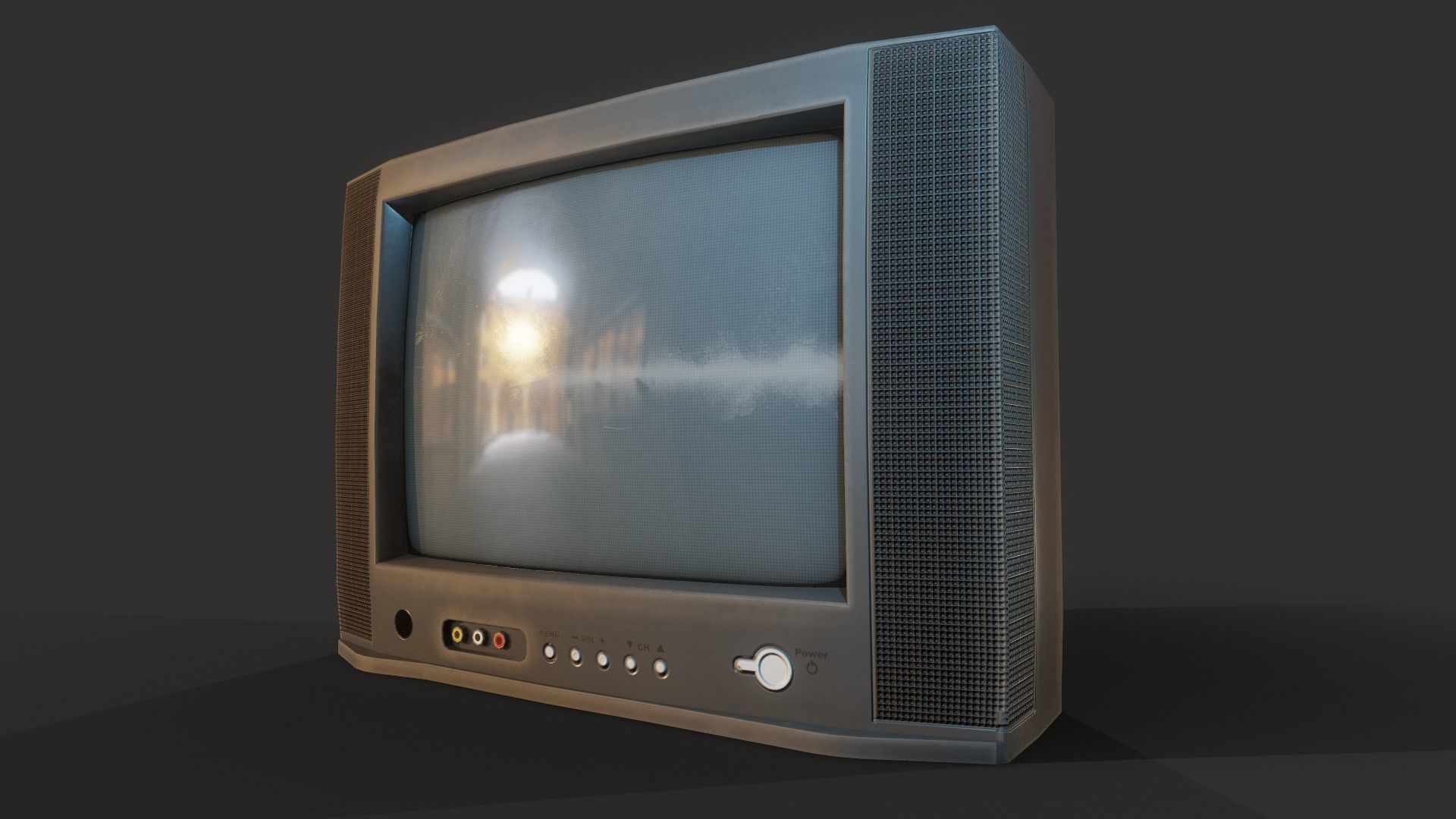 90s Retro Television game Ready Model Low-poly 3D model_2