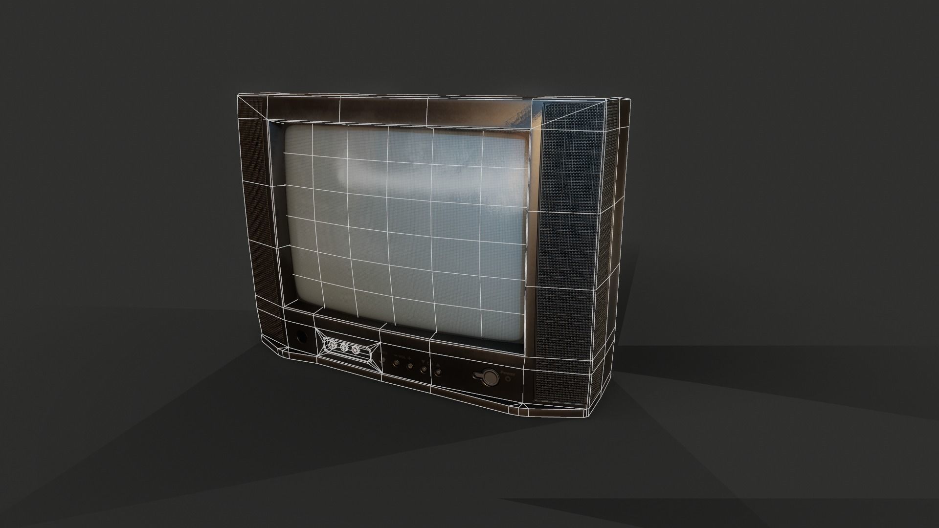 90s Retro Television game Ready Model Low-poly 3D model_9