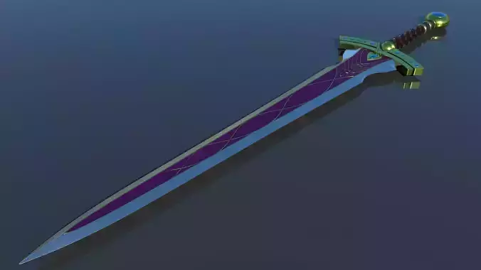 High Poly Sword Model from legend of zelda 3D model