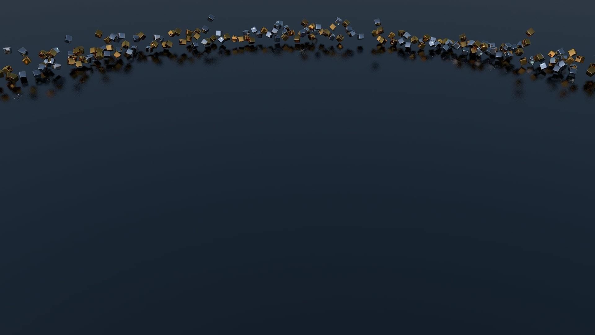 Falling Cubes Low-poly 3D model_10