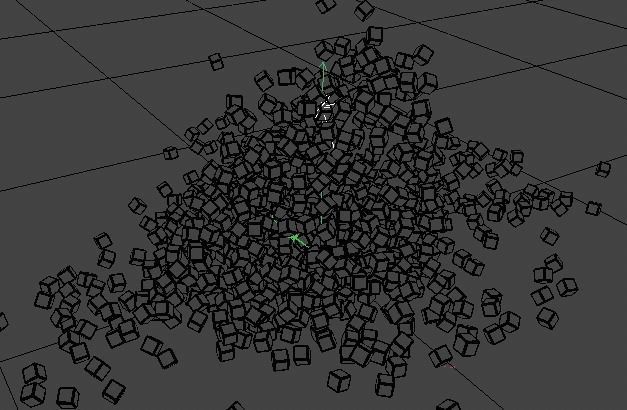 Falling Cubes Low-poly 3D model_12