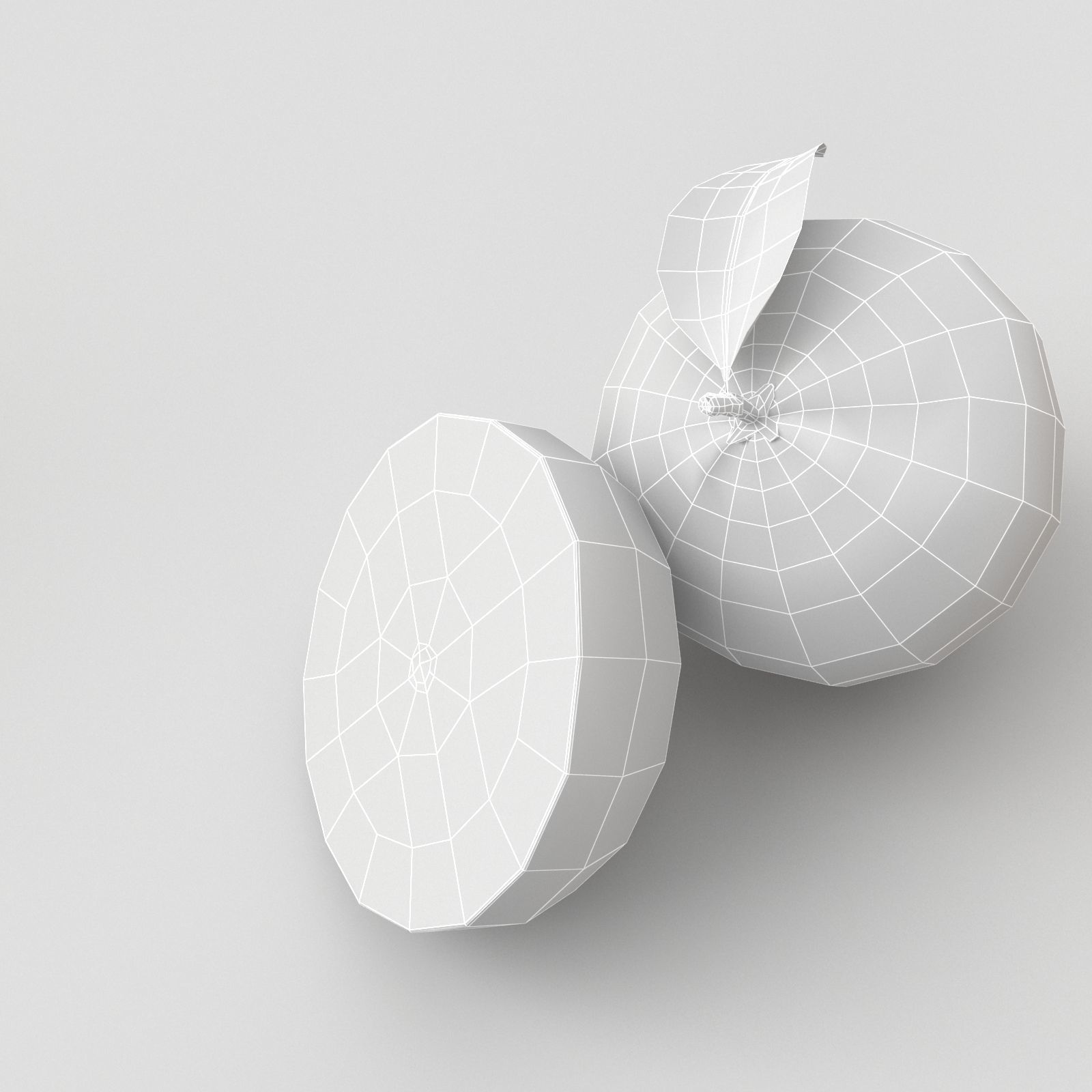 Orange two oranges 3D model_8