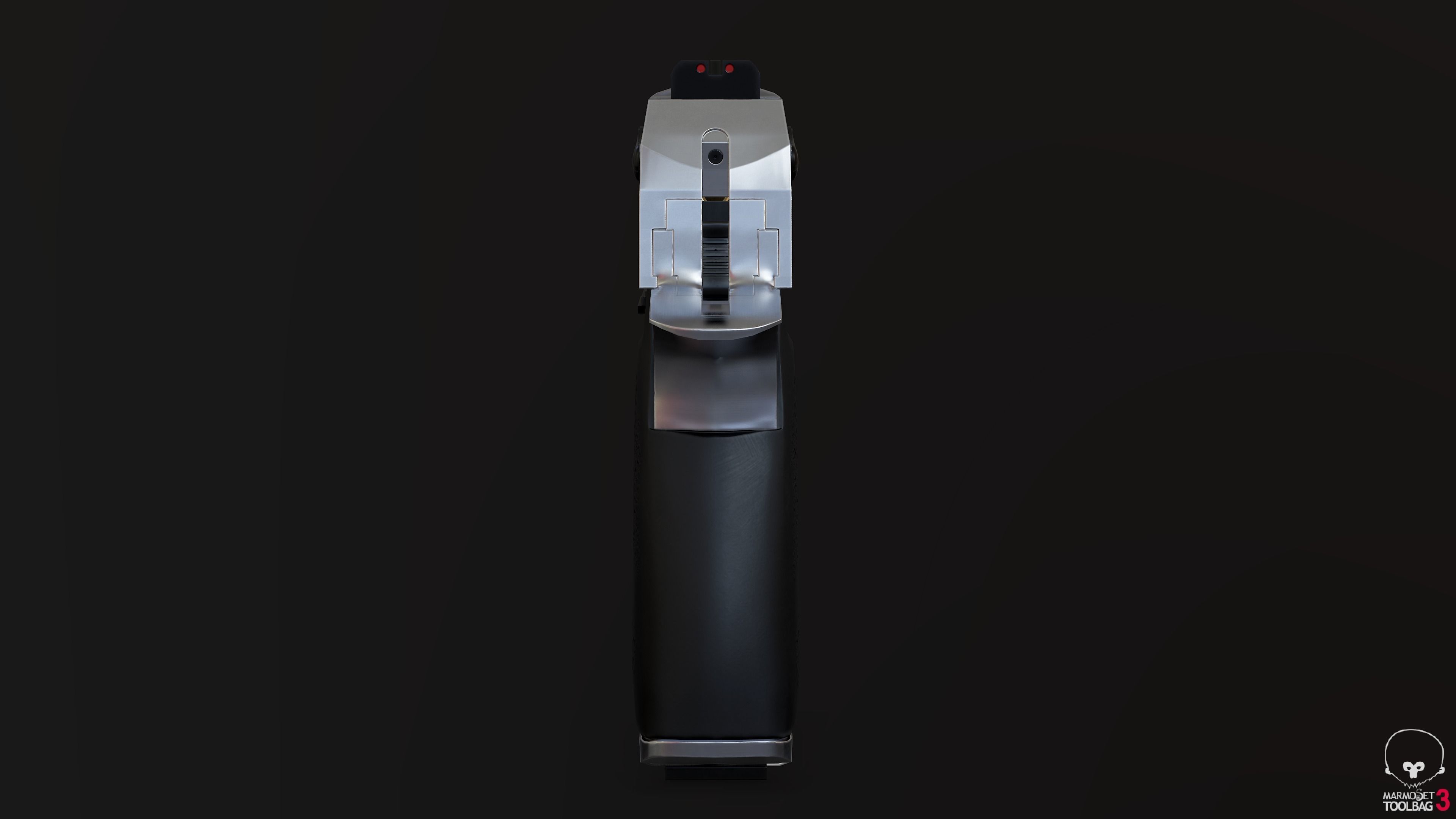 Desert Eagle Low-poly 3D model_8