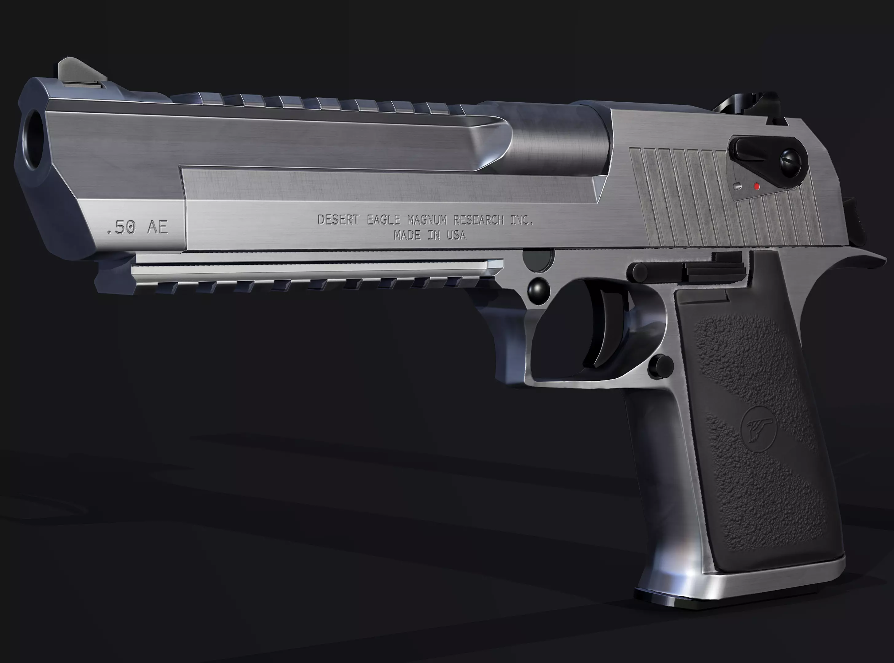 Desert Eagle Low-poly 3D model_0