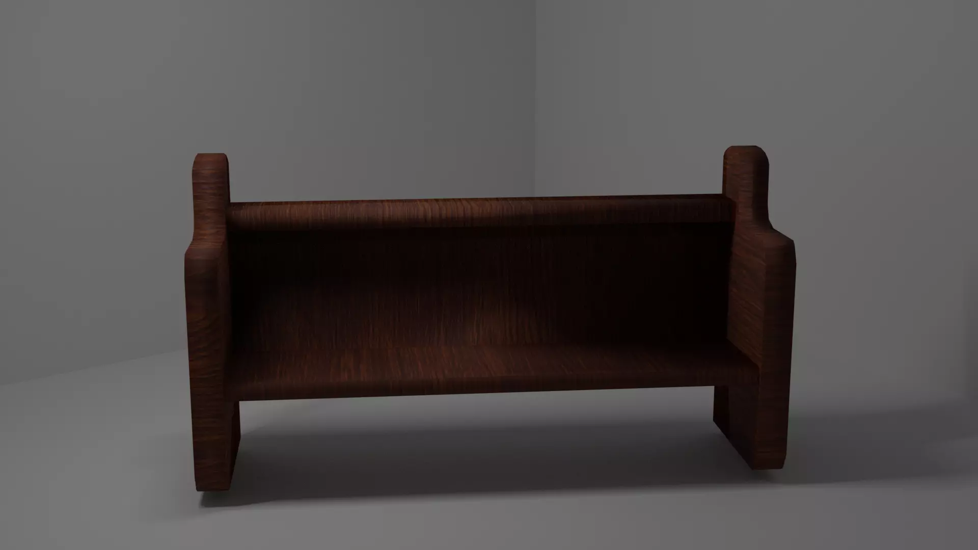 Church Bench Free 3D model