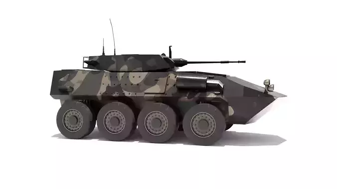 Low Poly ASLAV-25  Australian Light Armoured Vehicle LAV-25 Low-poly 3D model