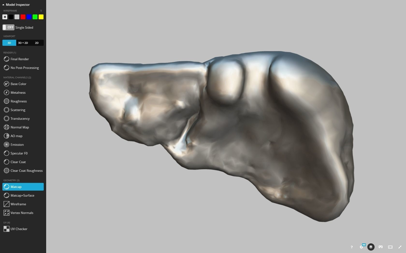 Fatty Liver Low-poly 3D model_19