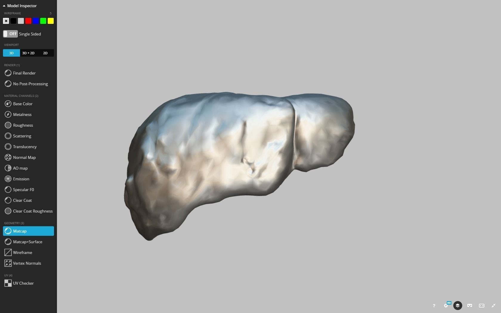 Fatty Liver Low-poly 3D model_20